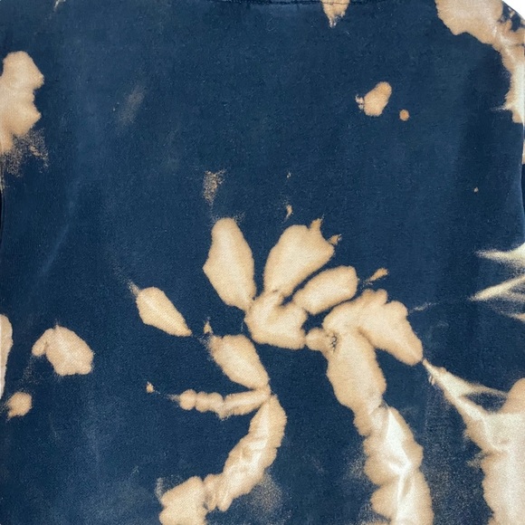 Obey Long Sleeve Hoodie Acid Wash Tie Dye Black Brown Kangaroo Pocket Medium - Picture 14 of 16